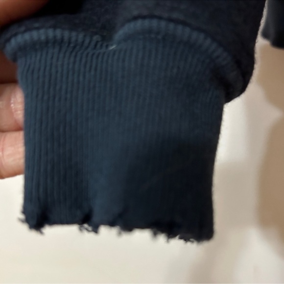 N:Philanthropy Black Distressed Sweatshirt Sz M - Picture 8 of 8